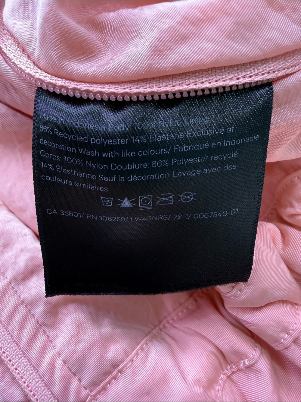 Lululemon Ready to Go Jacket In Pink Mist Size 12 Drawcord Waistband - Picture 10 of 13